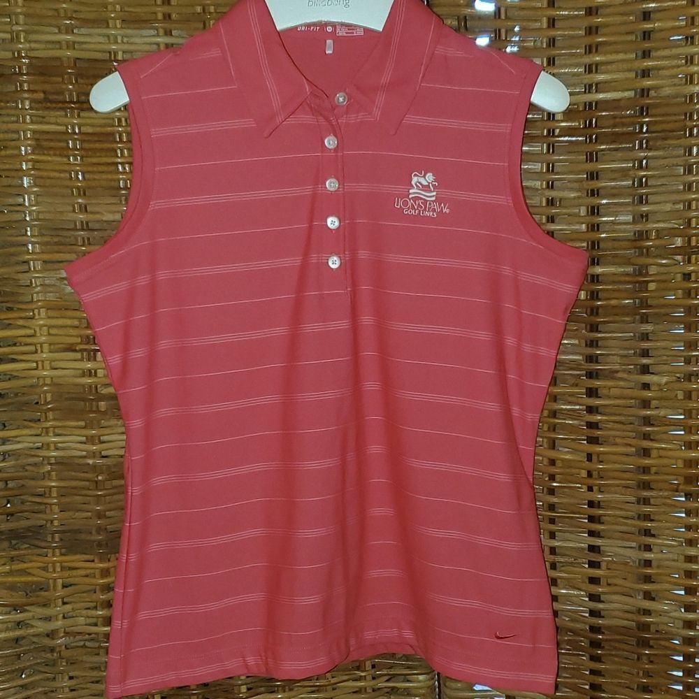 Lions Paw North Carolina Golf Polo Tank Noke Dri Fit M